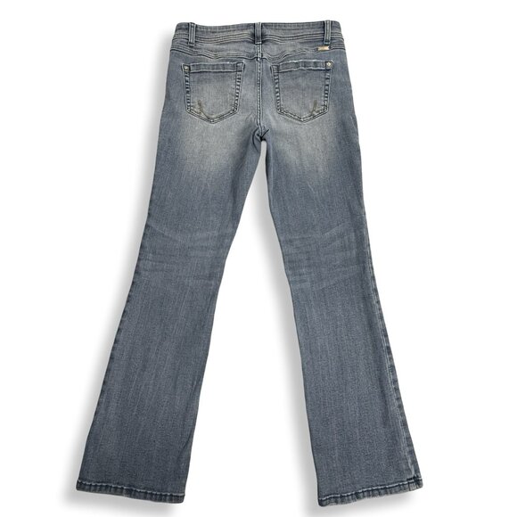 INC Jeans Womens 8P Boot Leg Regular Fit Blue Mid Rise Stretch Petite 30x28 - Picture 2 of 10
